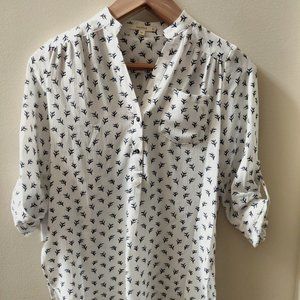 Small white fun2fun abstract print design blouse